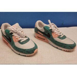 Air Max 90 GS 'Washed Teal Snakeskin' 2022 Sneakers Shoes Womens size 10.5